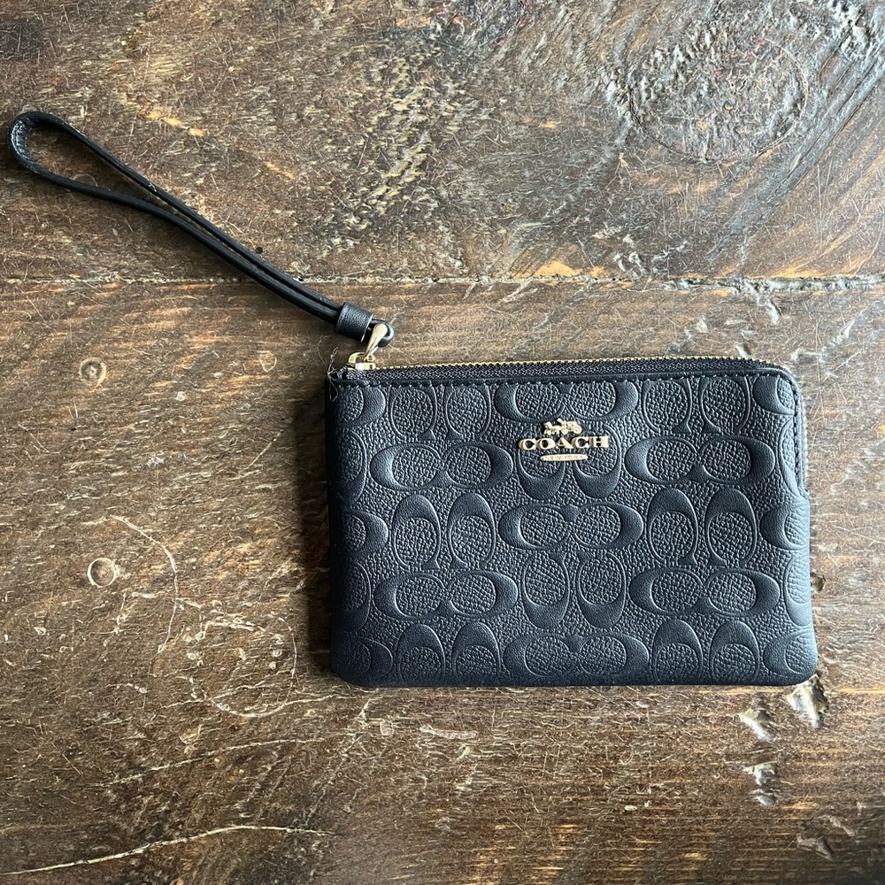 Black Coach Wristlet